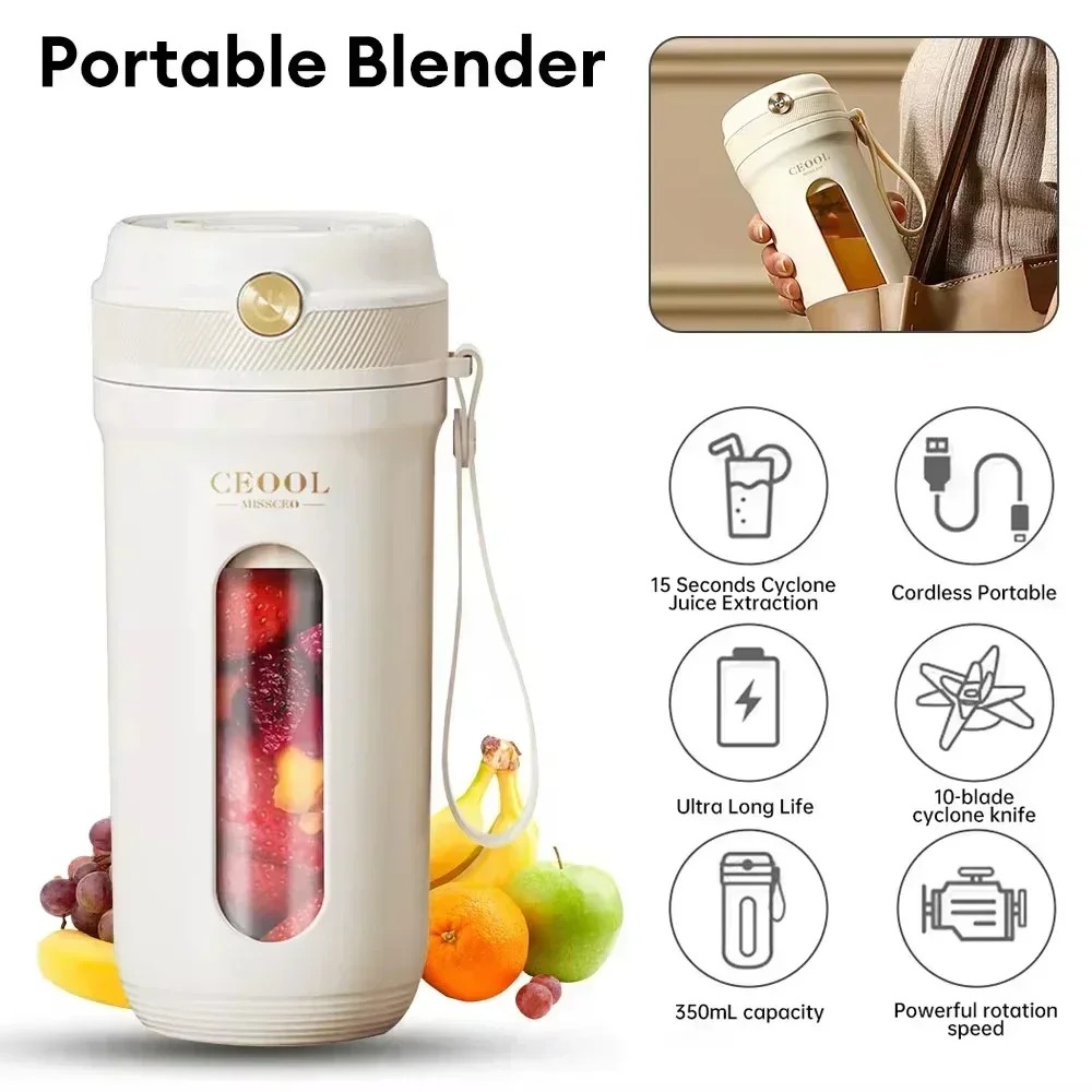 Portable Blender Usb Rechargeable - Портативный электрический блендер-стакан 350 мл с