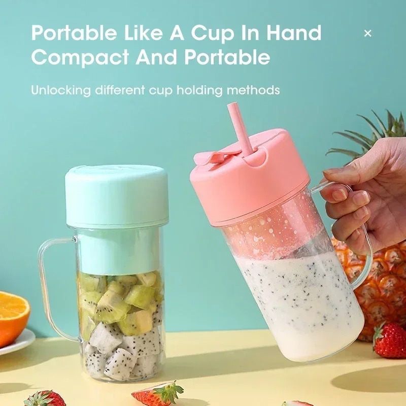 Portable Blender Usb Rechargeable - Портативная USB-заряжаемая электрическая соковыжималка-стакан 300 мл