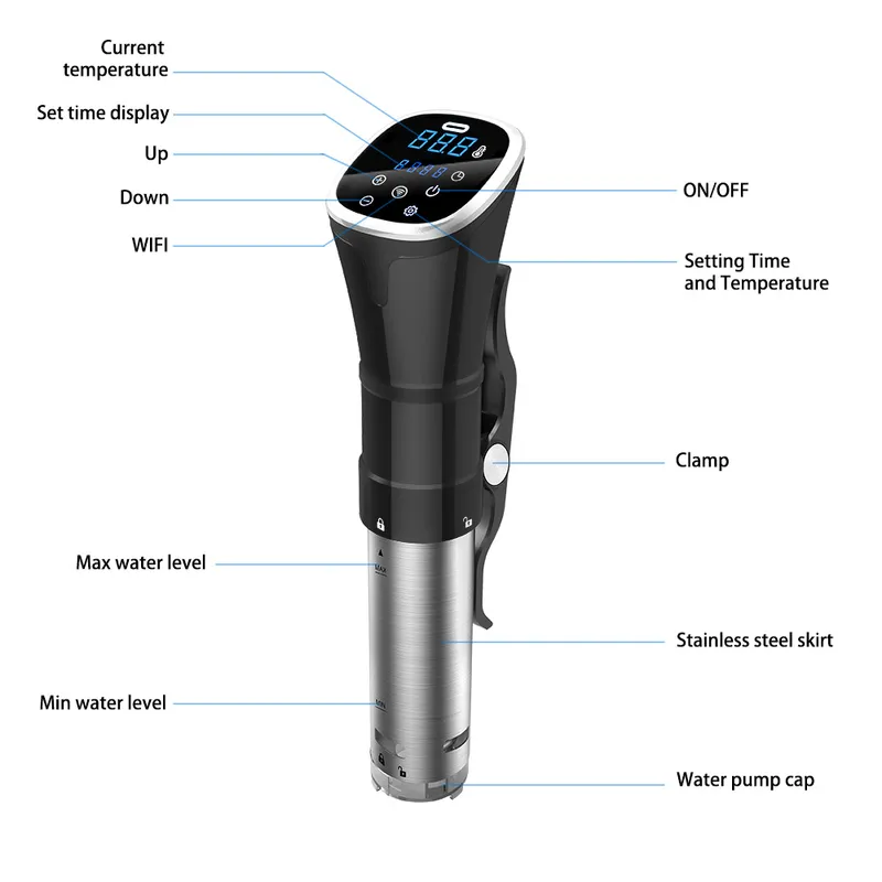 Водонепроницаемый электрически – обзор и цена Digital Sous Vide Precision Cooker