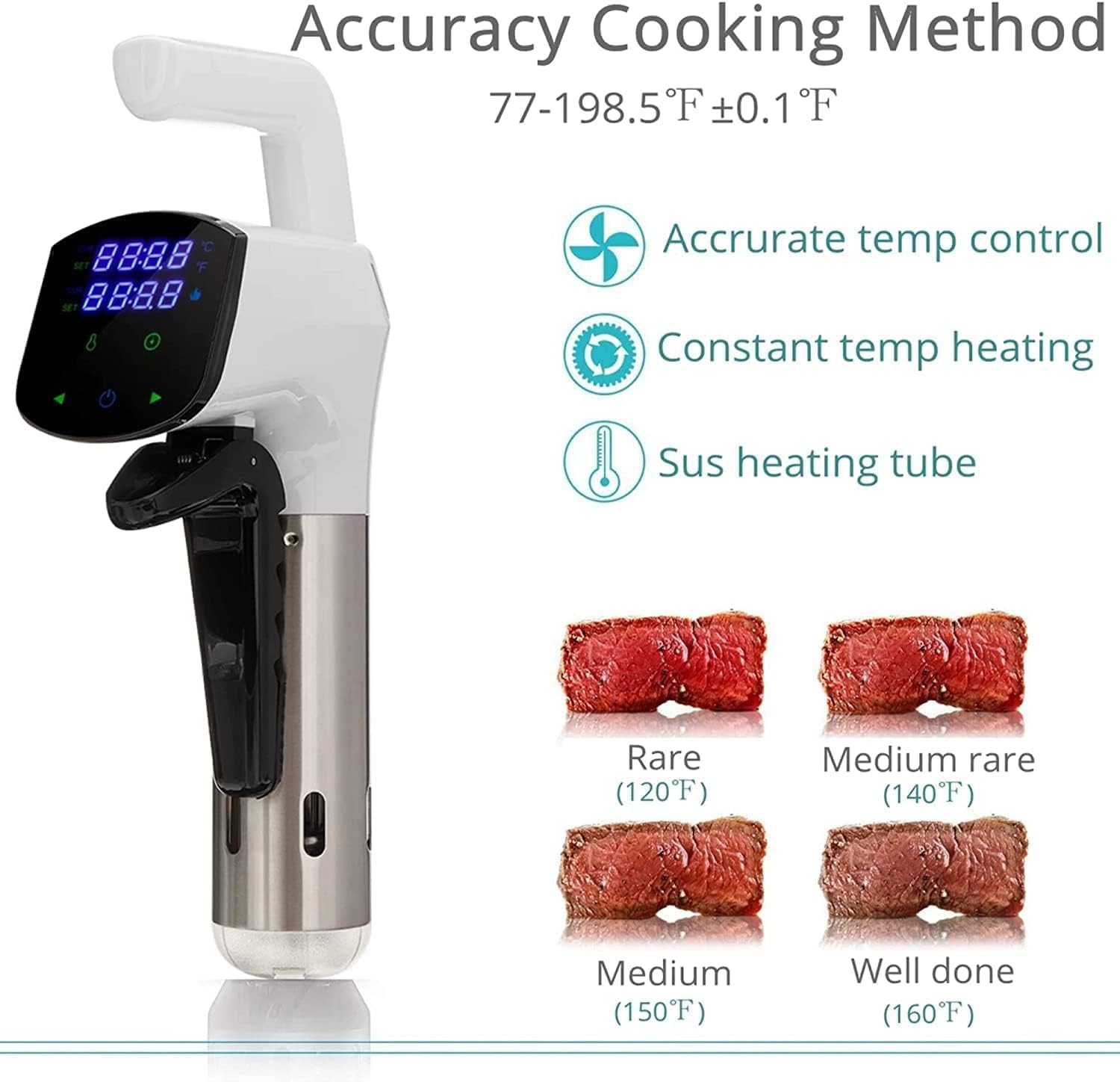 SmartChef Sous Vide машина 180 – обзор и цена Digital Sous Vide Precision Cooker
